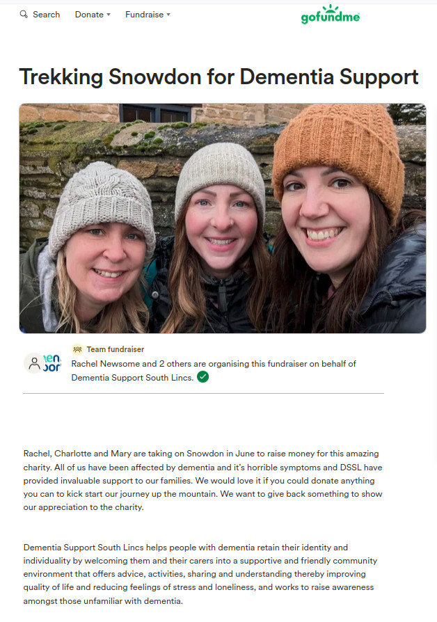 Fundraiser: Trekking Snowdon for Dementia Support